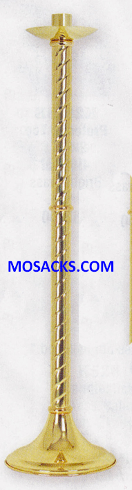 KBrand Ecclesiastical Brass Paschal Candle Holder 42" H 10.5" base K1135