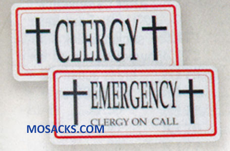 K Brand CLERGY & EMERGENCY CLERGY ON CALL double sided Sign K3301