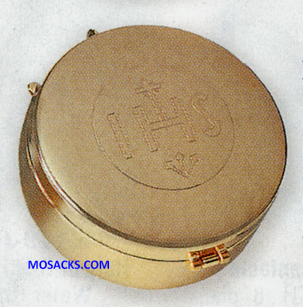 K Brand Gold Plate Hospital Pyx HIS 75 Host capacity-K81  Free Shipping on $100.00 Orders