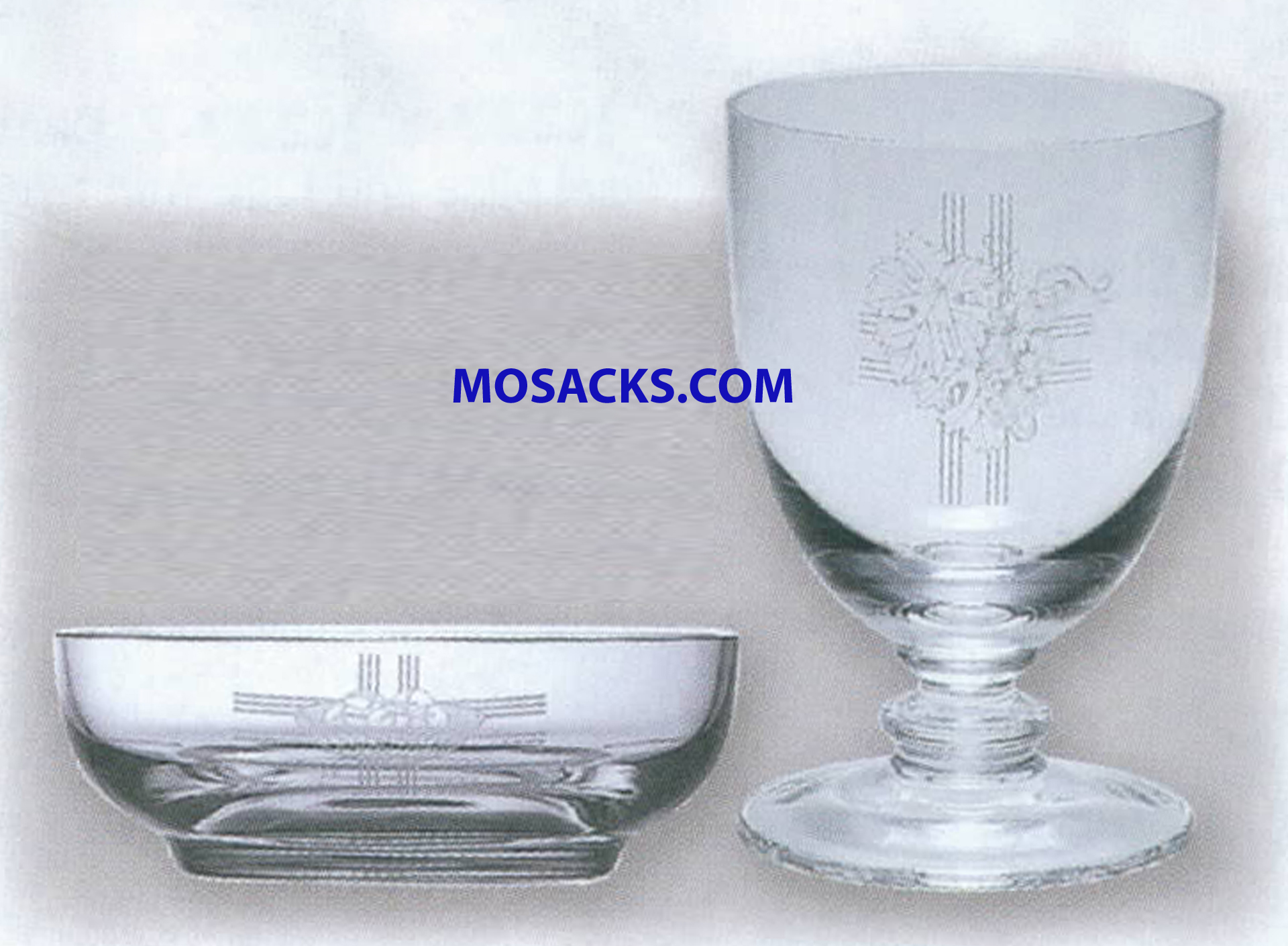 K Brand Imported Crystal Chalice And Paten 2 piece set-K1250