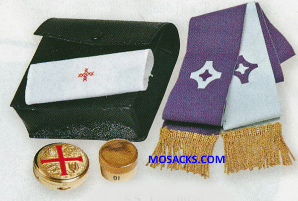 K Brand Liturgical Kit-K285 includes stole, finger cloth, pyx, oil stock  FREE SHIPPING
