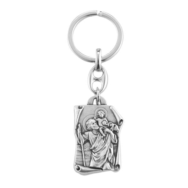Keychain -St Christopher Key Chain 12-1463-620 Keychain St Christopher 12-1463-620