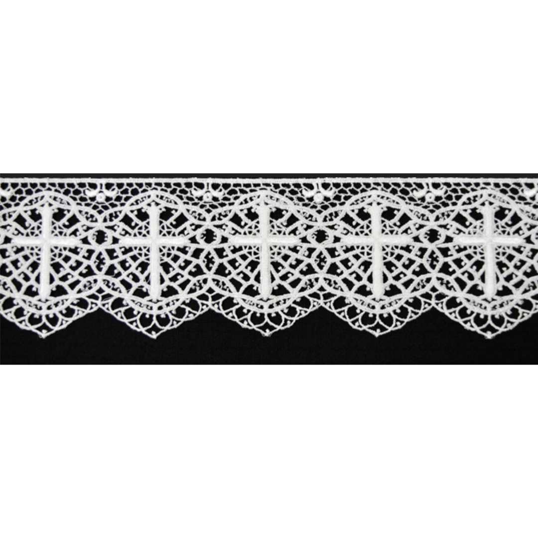 Latin-Cross-Genuine-Swiss-Schiffli-Embroidered-Lace-Edgings-and-Insertion-5907