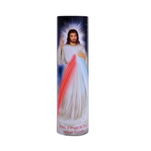 Divine Mercy LED Candle C-8001