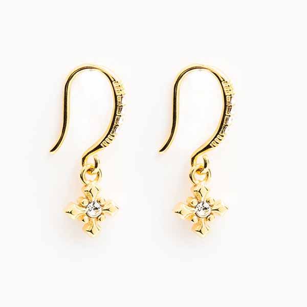 MSMH Brilliance Crystal Faith Earrings Gold 40005GD