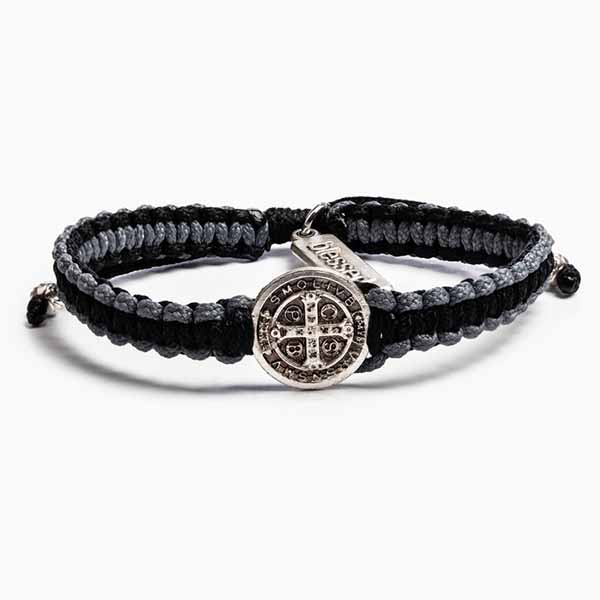 My Saint My Hero Gratitude Blessing Bracelet Black Gray14030SL has a space on the gifting card to write someone's name!
