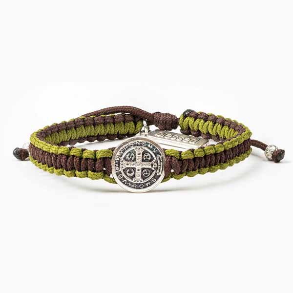 My Saint My Hero Gratitude Blessing Bracelet Silver Olive Brown-14034SL has a space on the gifting card to write someone's name!