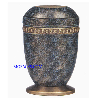 Memorial Urn Copper Brass 421-U-115 measures 10.5" high