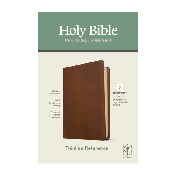 NLT Thinline Reference Bible (Brown/LeatherLike)
