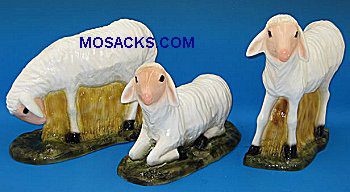 Outdoor Nativity PVC 12" Sheep Set of 3 - SA3653C