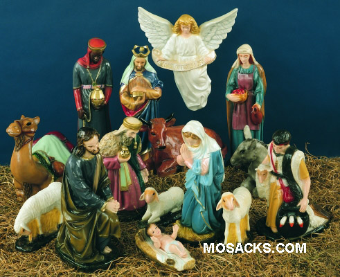 Outdoor Nativity Complete Set of 15 PVC 36" -SA3600C