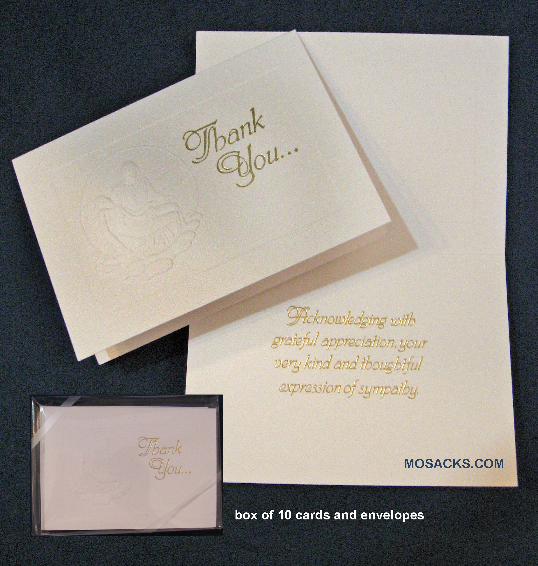 Pieta Thank You Sympathy Boxed Notes-289 Thank You for Sympathy Notes