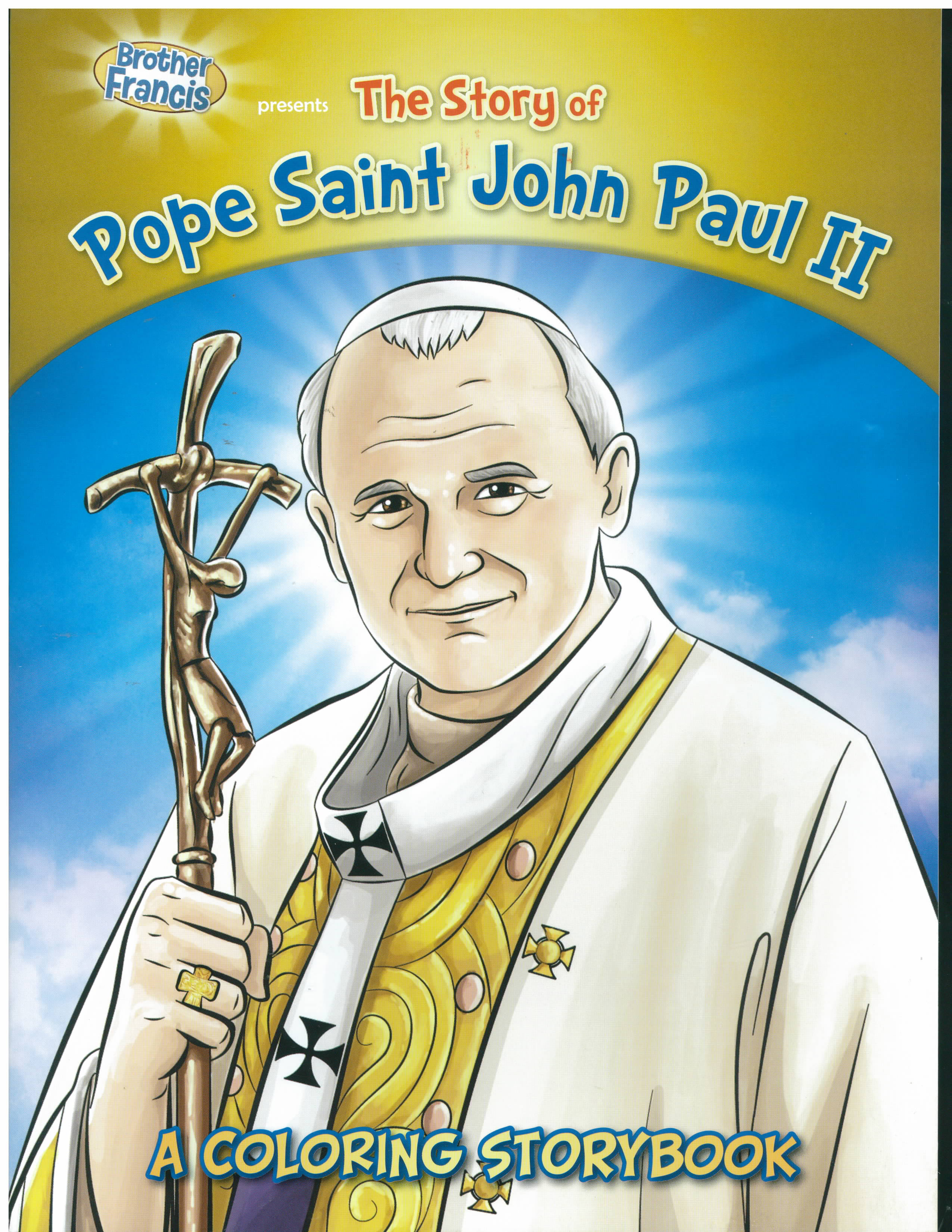 Pope Saint John Paul II Coloring Storybook-CSB-JP2