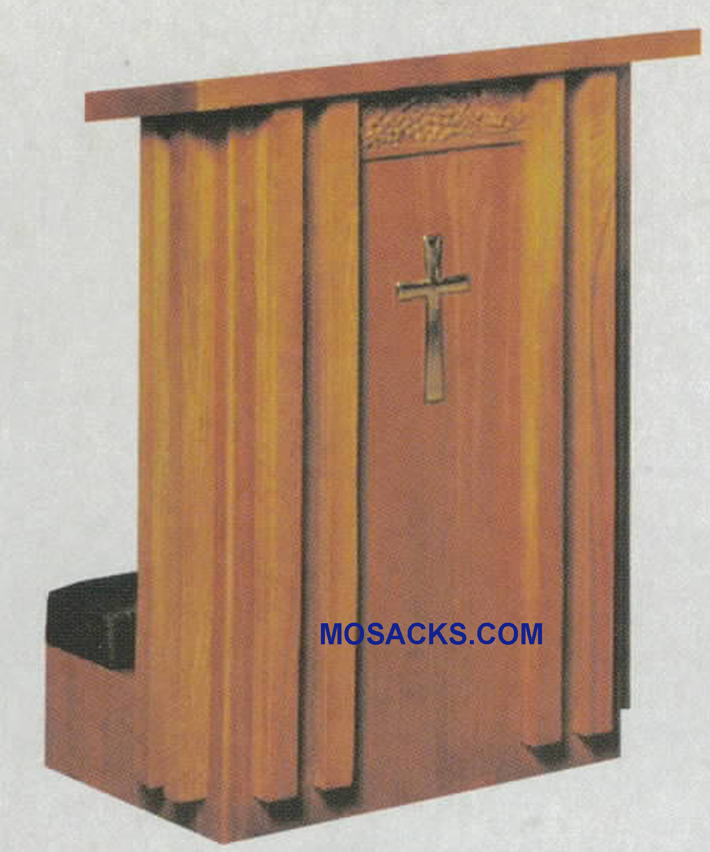 Prie Dieu Kneeler with shelf 28"w x 22"d, 36"h 40-2010 W Brand Church Furniture at Mosack’s