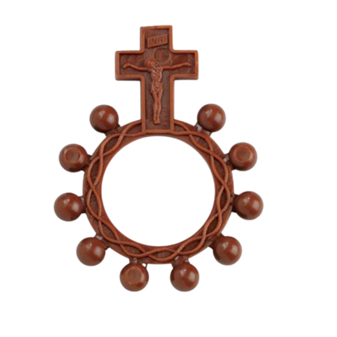 Rosary Ring Brown Plastic 1-3/4"95305