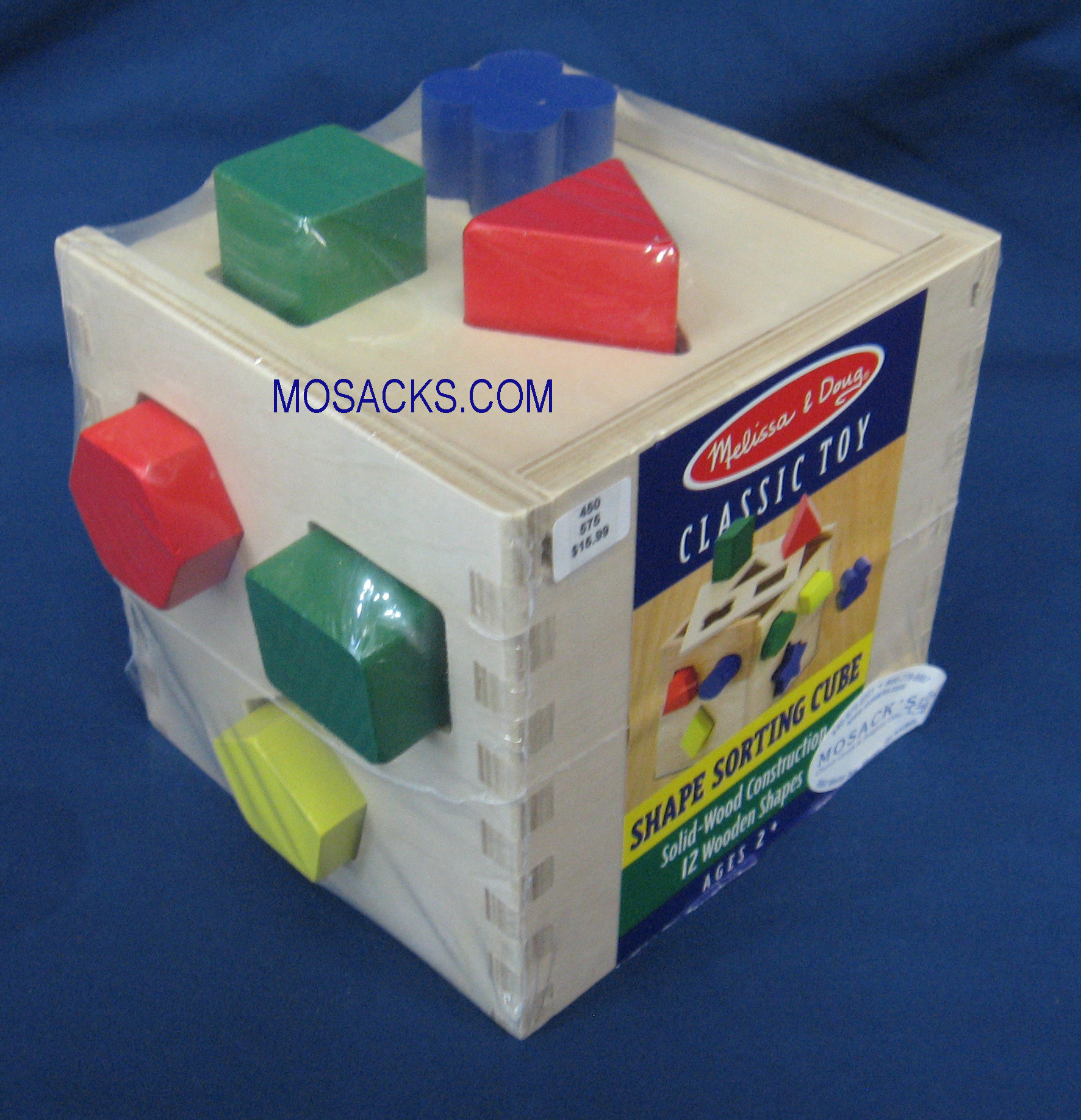 Shape Sorting Cube Wood Toy Age 2+ 00077200575