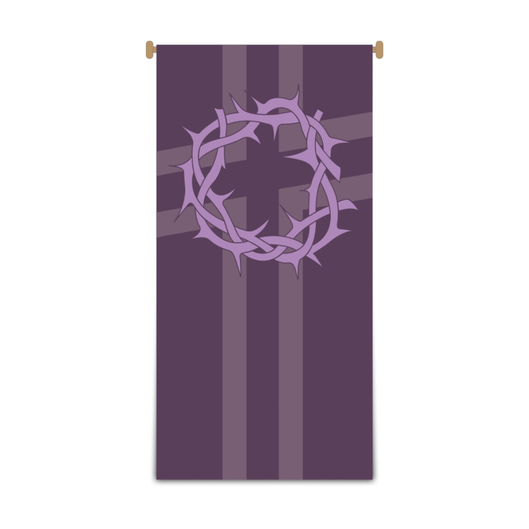 Slabbinck "Crown of Thorns" Inside Lenten Banner (Small)