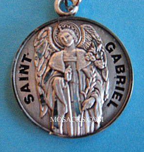 St. Gabriel Sterling Medal w/20" S Chain