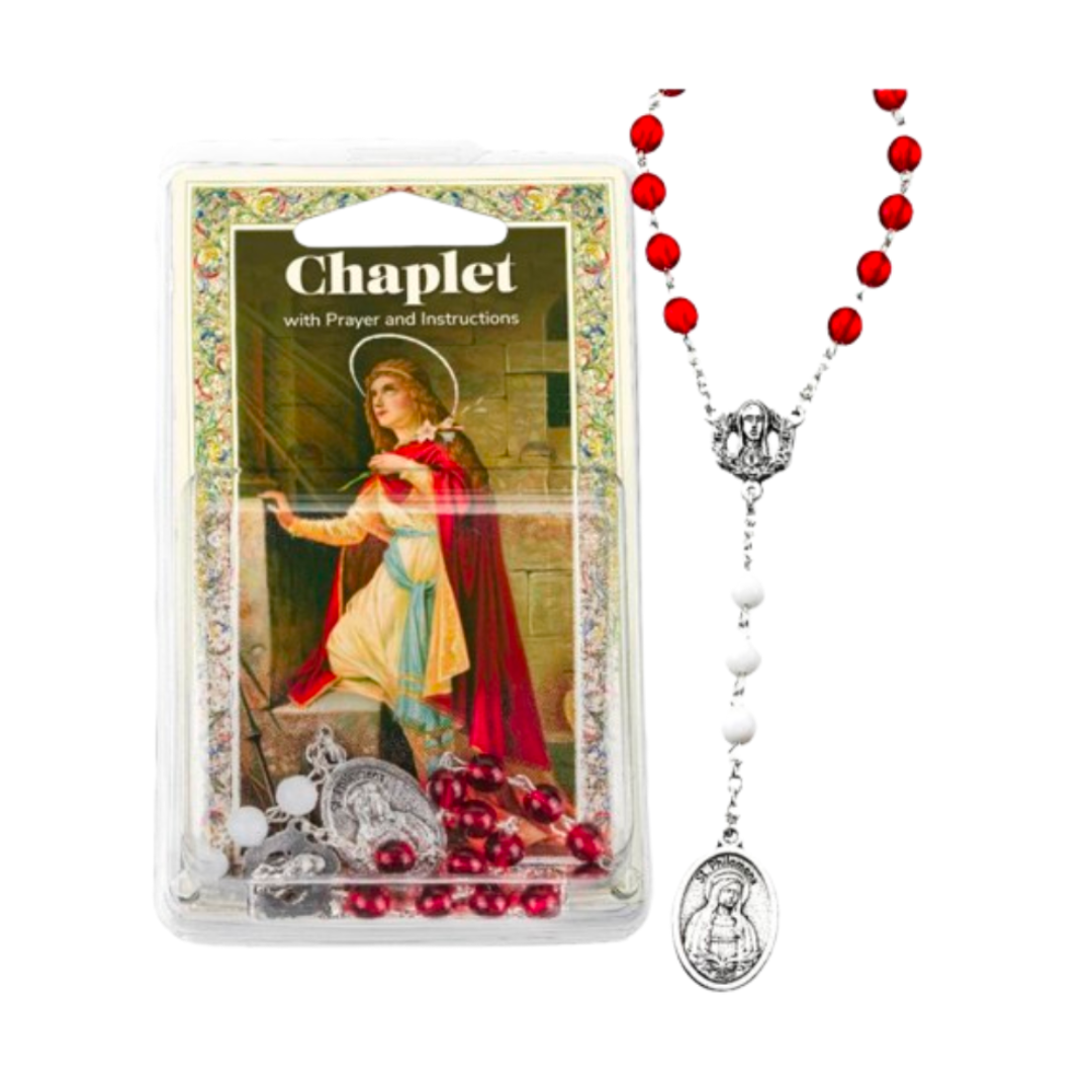 St. Philomena Chaplet and Prayer Card