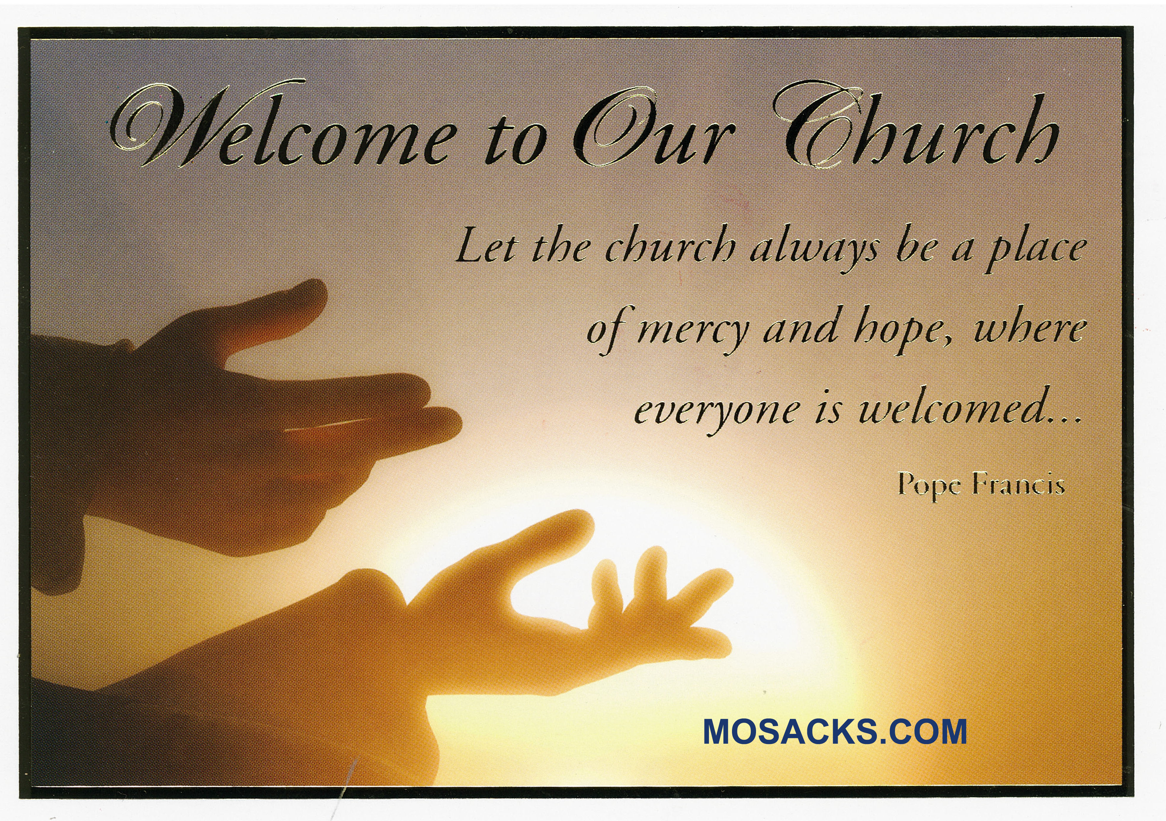 Welcome To Our Church RCIA Card - MA-646