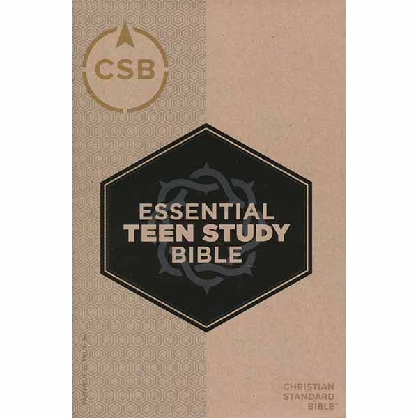 B&H CSB Essential Teen Study Bible Hardcover Tan 9781433644238