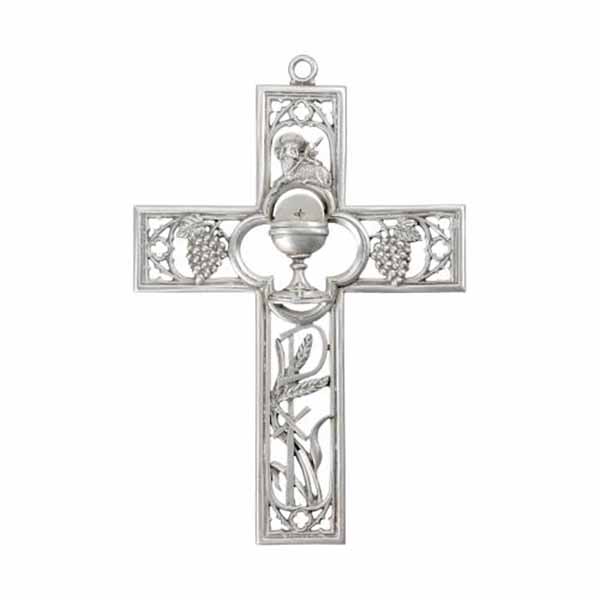 Communion Chalice 6" Pewter Cross