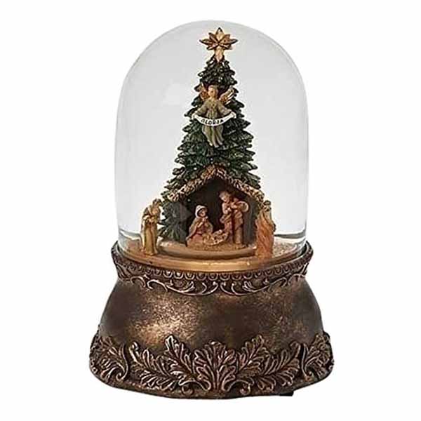 Fontanini Tree Nativity Musical Glitterdome 20-66099