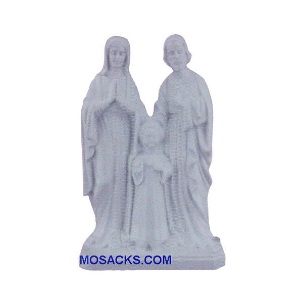 Holy Family Plastic Statue 8" White