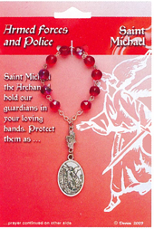 Armed Forces & Police St. Michael One Decade Rosary 64-08022MIC