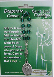 Patron Blessings 1 Decade Rosary For Desparate Causes St Jude 64-08022JUD St. Jude One Decade Rosary