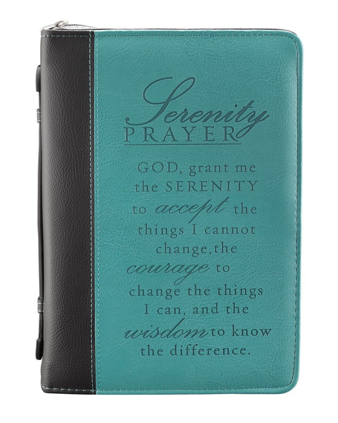Lux Leather Serenity Prayer Bible Cover 6006937079373