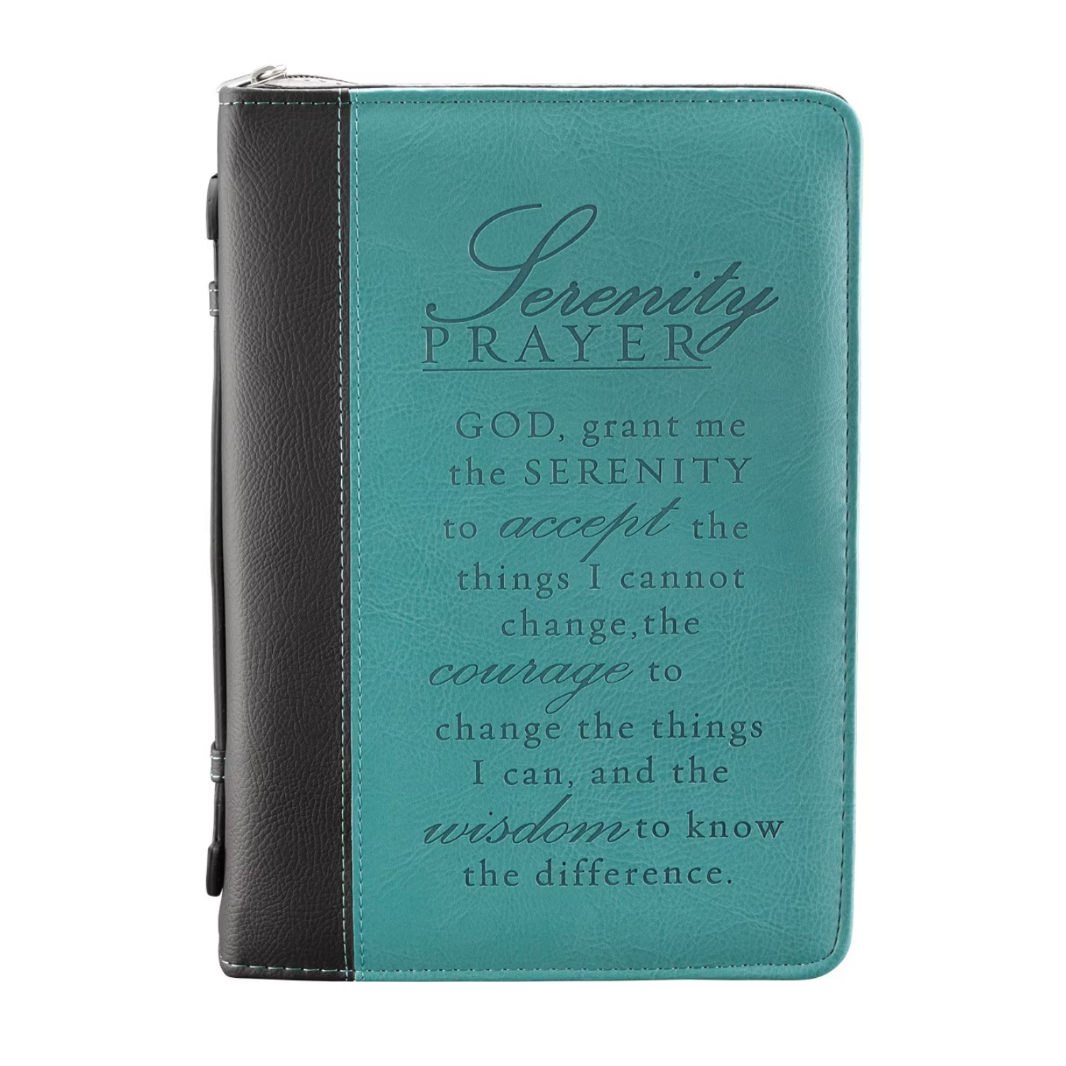 Lux Leather Serenity Prayer Bible Cover 6006937079373
