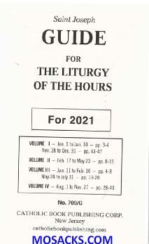 St. Joseph Guide for Liturgy of the Hours Large Print 2021