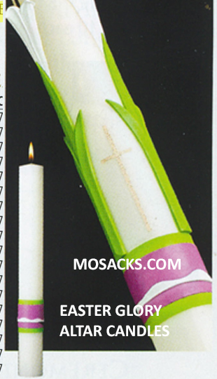 SCULPTWAX® Paschal Candle Easter Glory Complementing Altar Candles