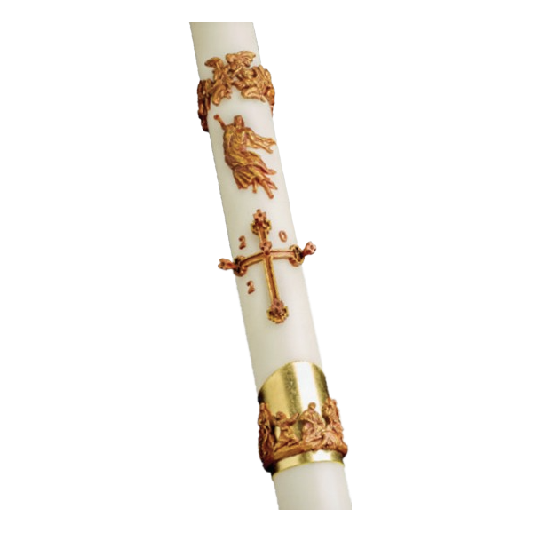 eximious® 51% Beeswax Paschal Candle Mount Olivet™ by Cathedral Candle