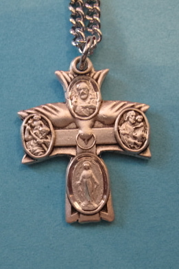 4-Way Holy Spirit Sterling Medal w/20" S Chain