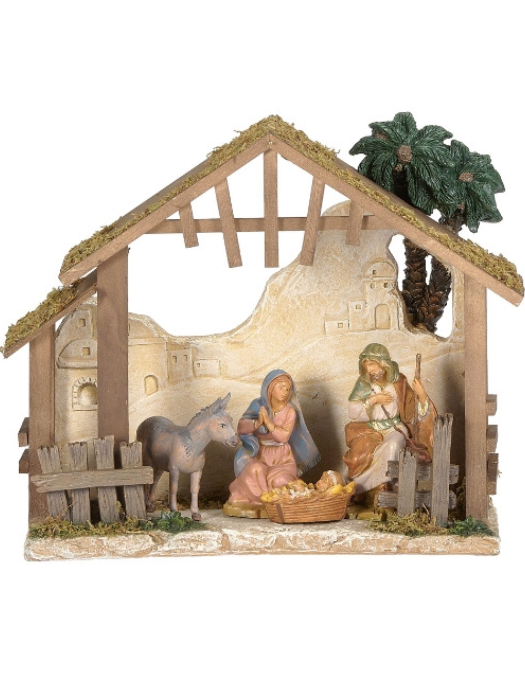 Fontanini 5 Inch Scale 4-PC Nativity Set 