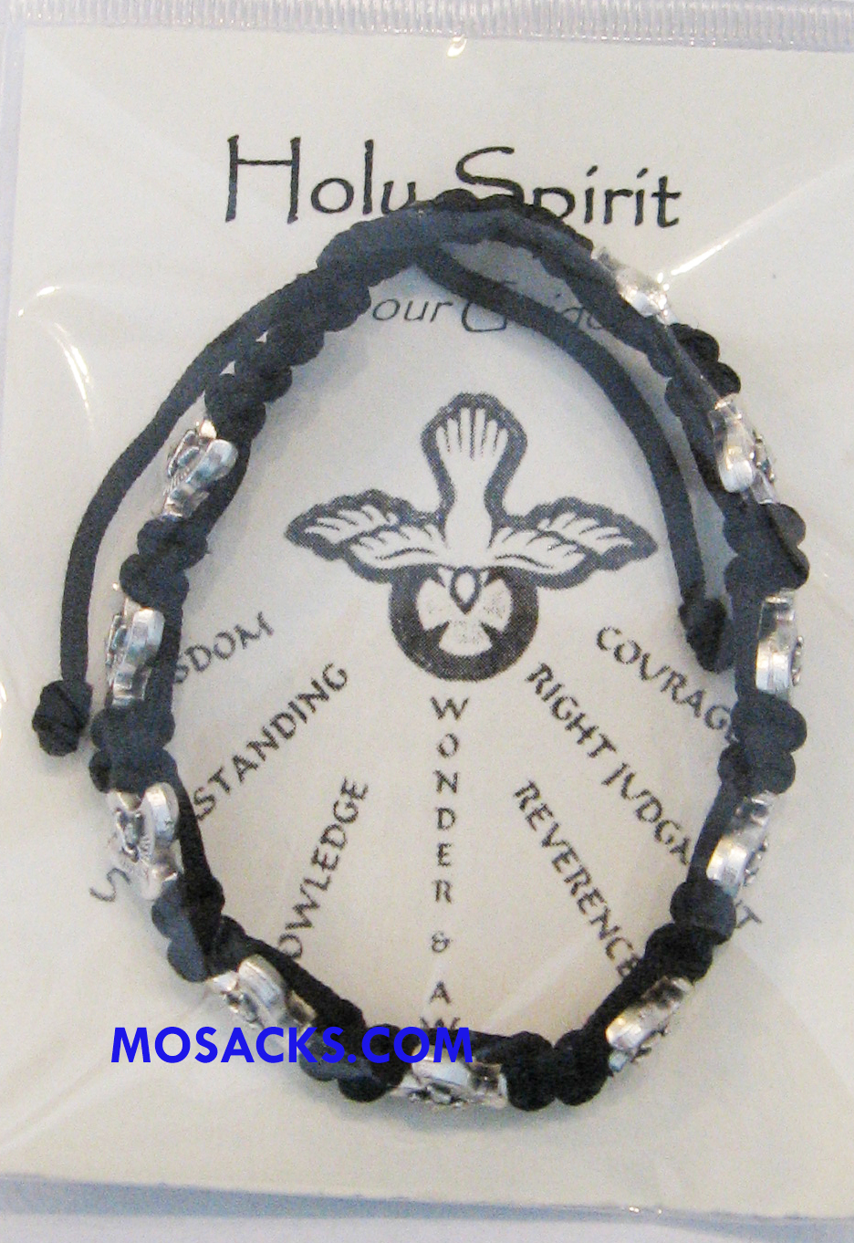 Abundant Blessings Holy Spirit Bracelet Black-ZZ22BK