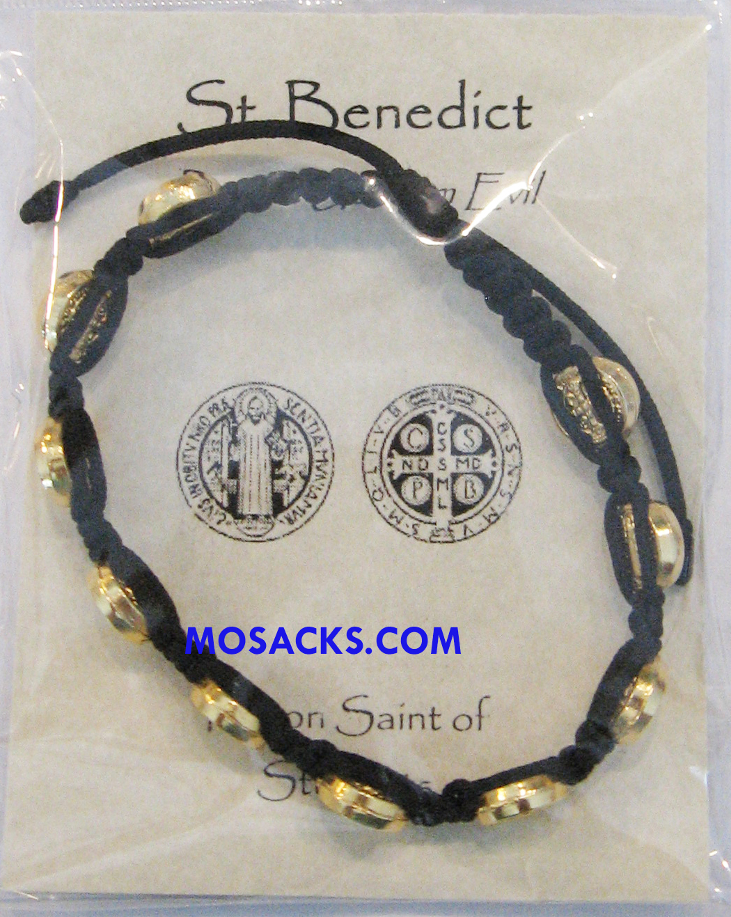 Abundant Blessings St. Benedict Bracelet Black-ZZ6BK