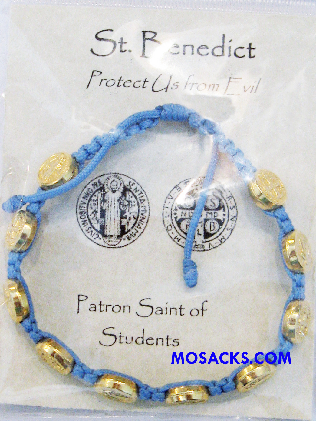 Abundant Blessings St. Benedict Bracelet Sky Blue-ZZ6LBL