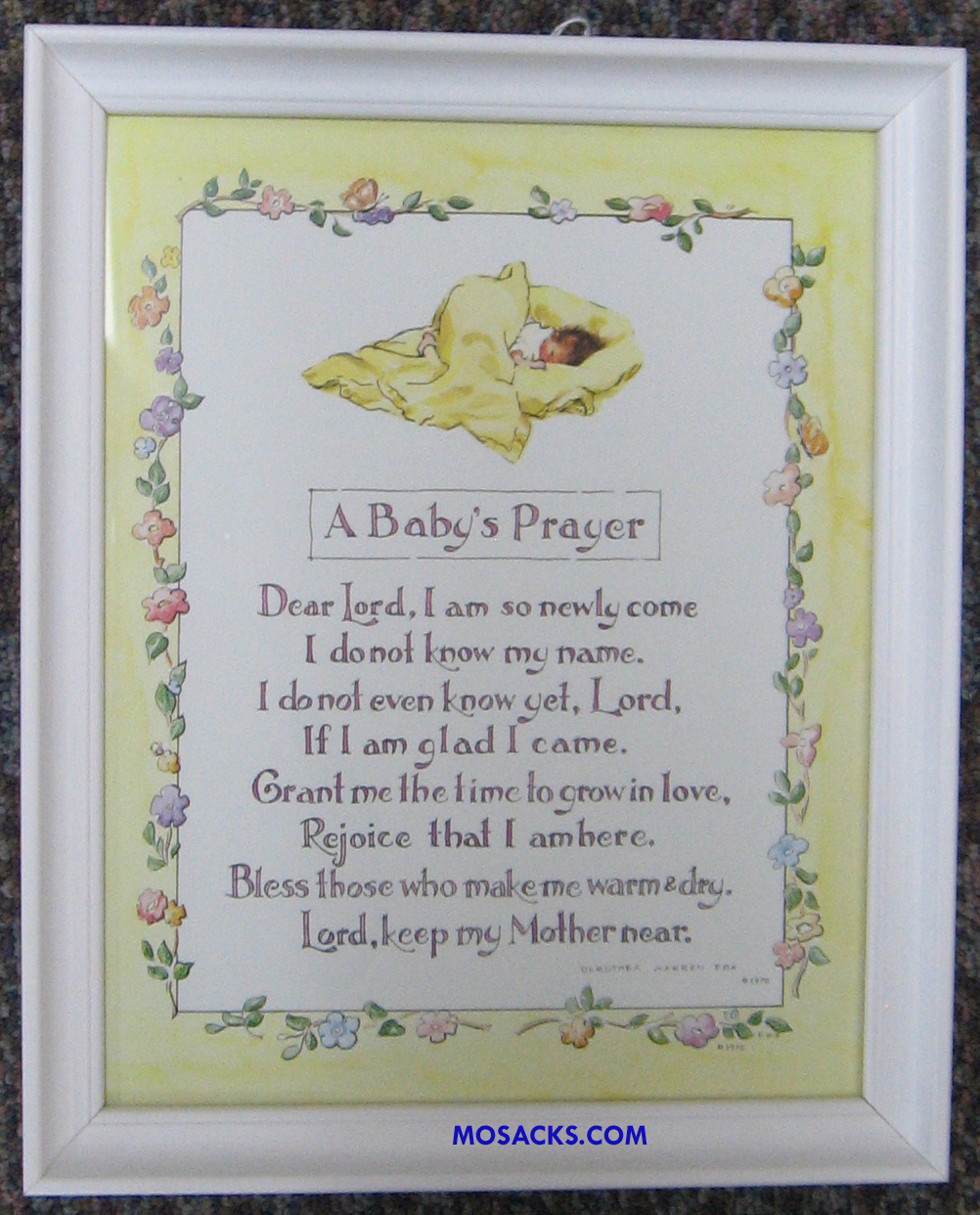 A Baby's Prayer Framed Print 8x10-107-2901