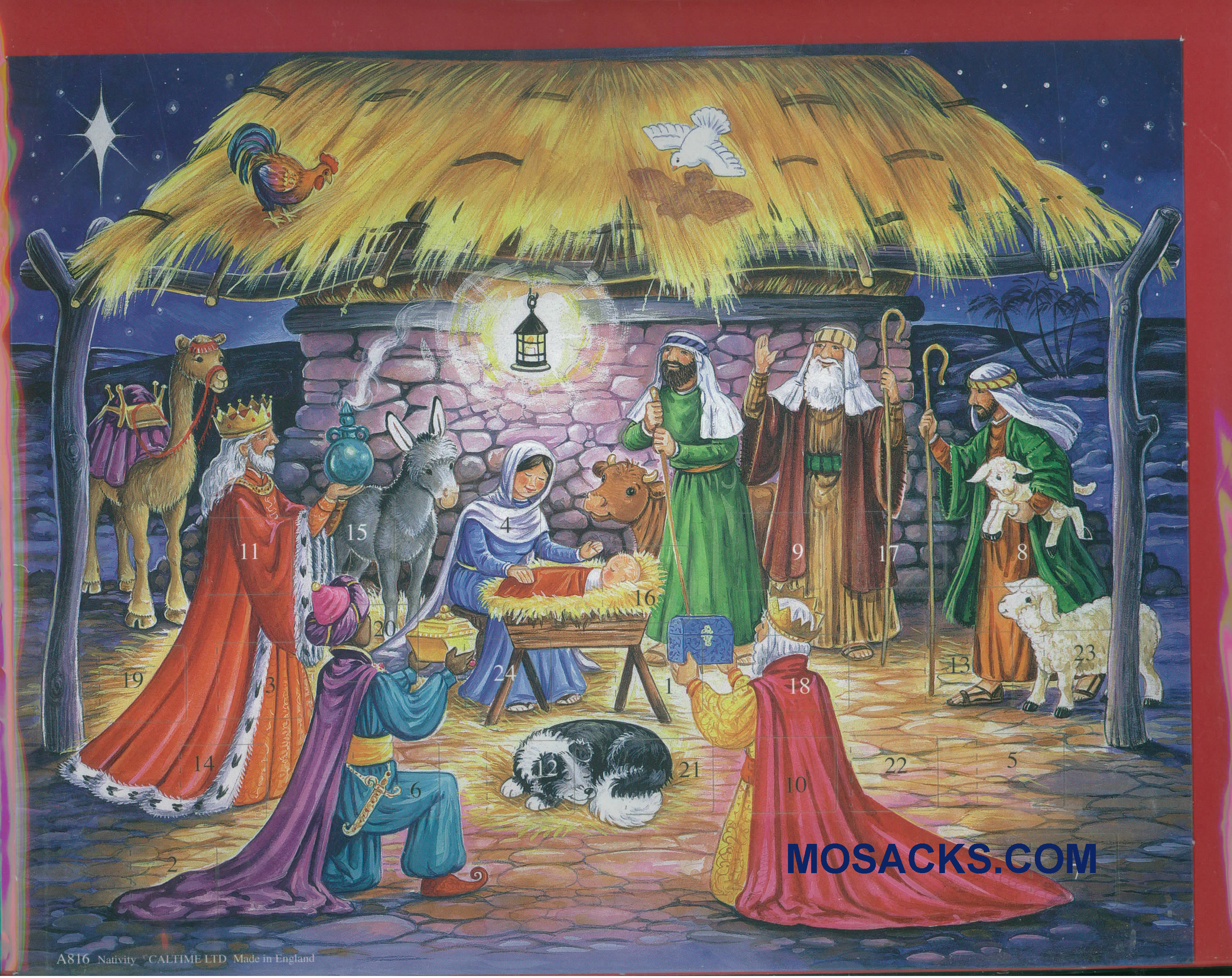 Advent Calendar Nativity SceneC816A
