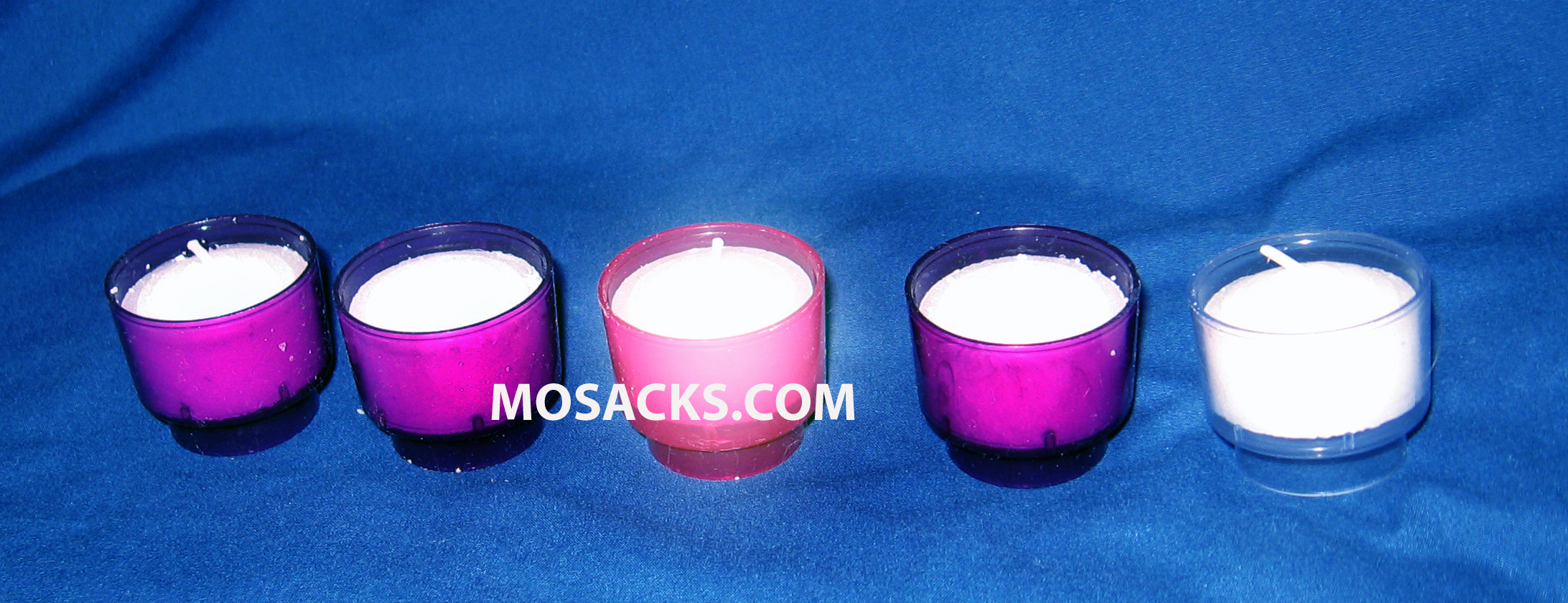 Advent Candle Votive 4 Hour Disposable Set 3 Purple, 1 Pink, 1 White 308-