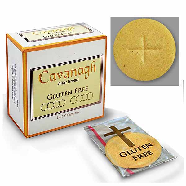 Cavanagh Altar Bread Gluten Free 1-3/8" Diameter Box of 25