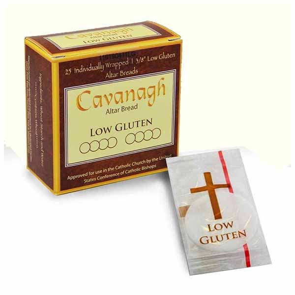 Church Supplies Cavanagh Altar Bread Low Gluten 1-3/8" Diameter Box of 25