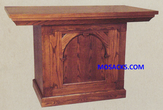 Altar Wood 40-645 measures 60" wide x 32" deep x 39" high