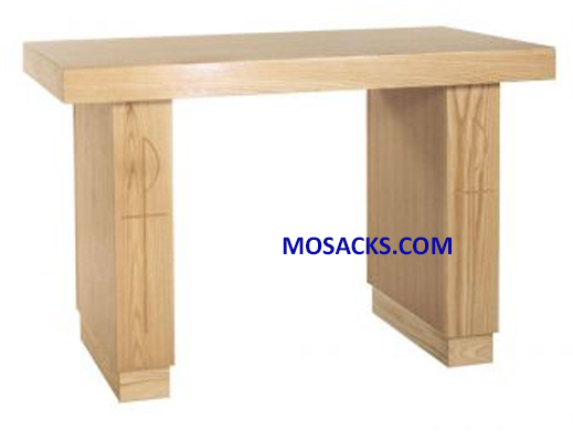 Altar in Wood with Grape Band design 40-417A measures 72" wide x 28" deep x 39" high Made in USA