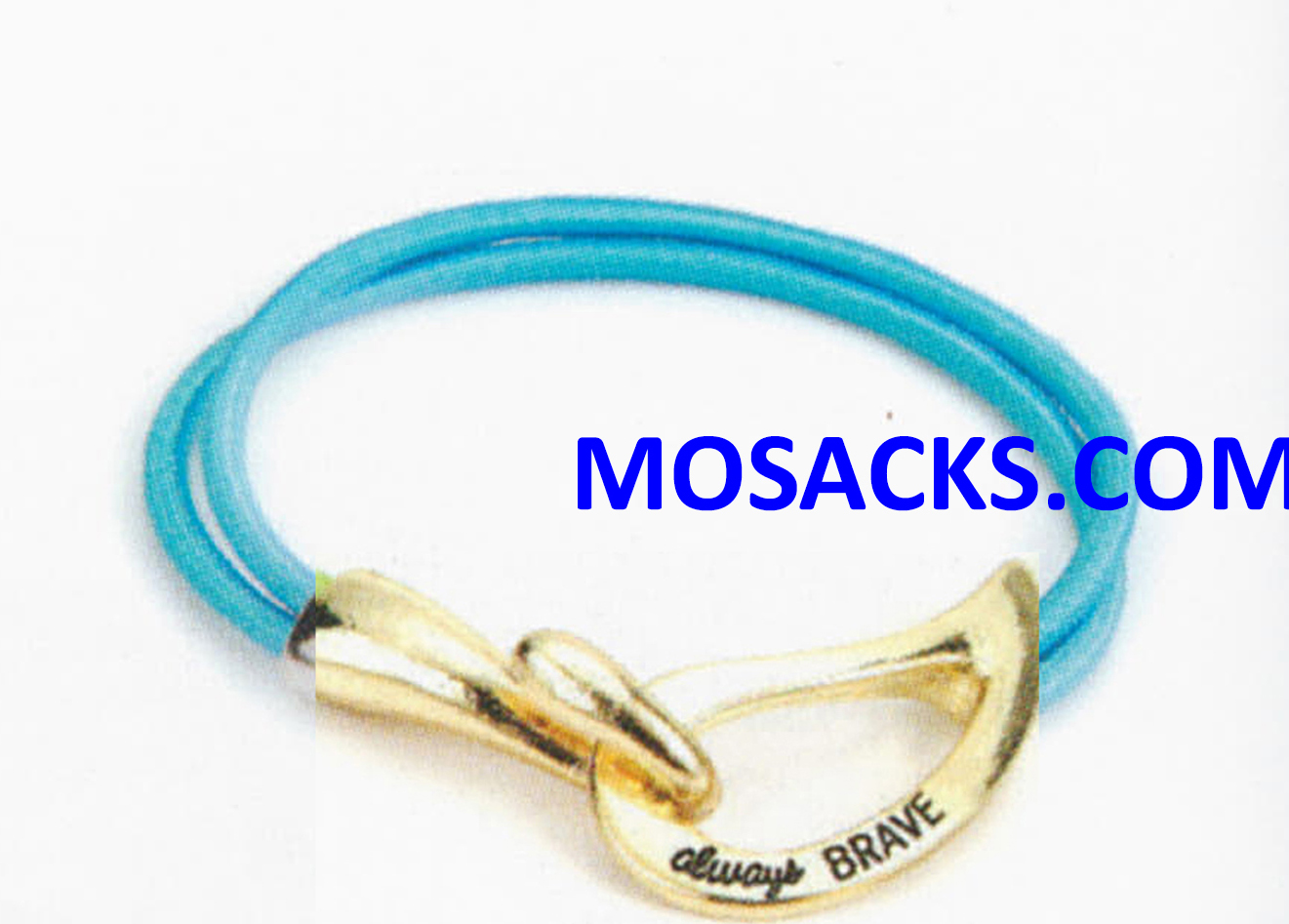 Alexa's Angels Always Brave Cancer Awareness Bracelet Gold Teal 452-220850