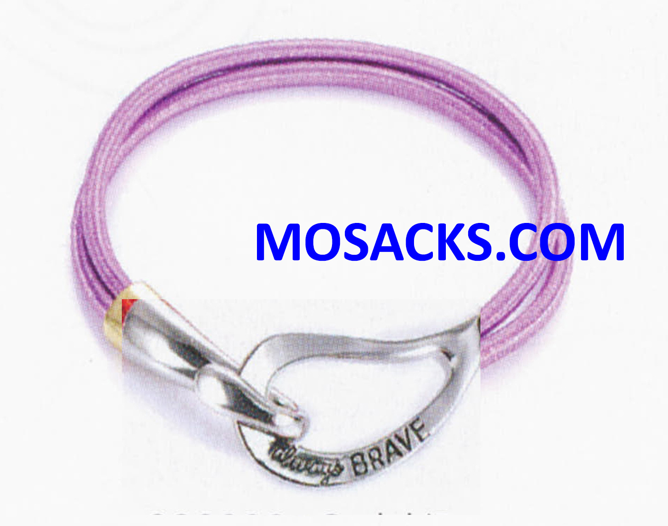 Alexa's Angels Always Brave Cancer Awareness Bracelet Rhodium Lt Purple 452-222247