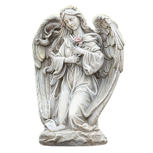 Angel Holding Flowers Statue16" (Joseph's Studio) - 601322